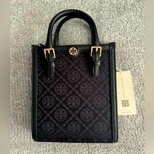 NWT Mini T Monogram North/South Crossbody Tote